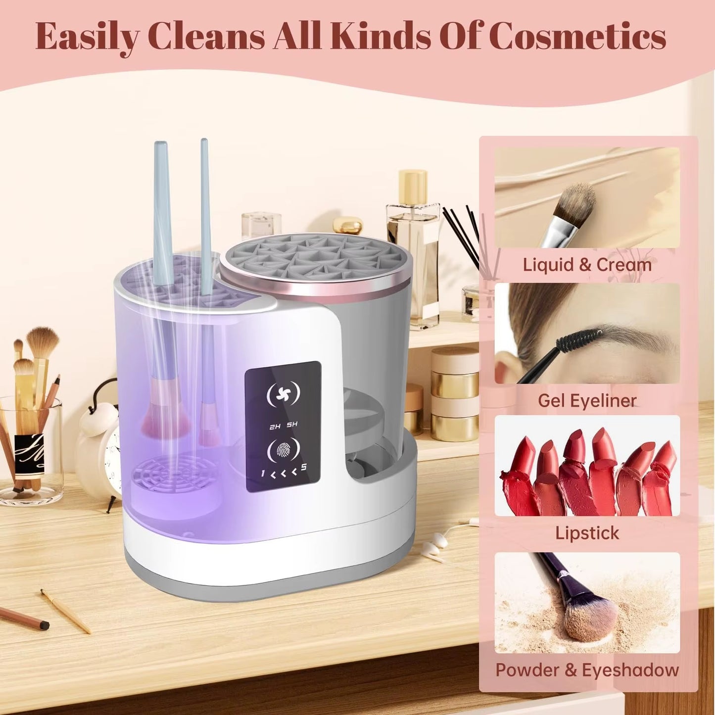 MAKEUP BRUSH WASHER