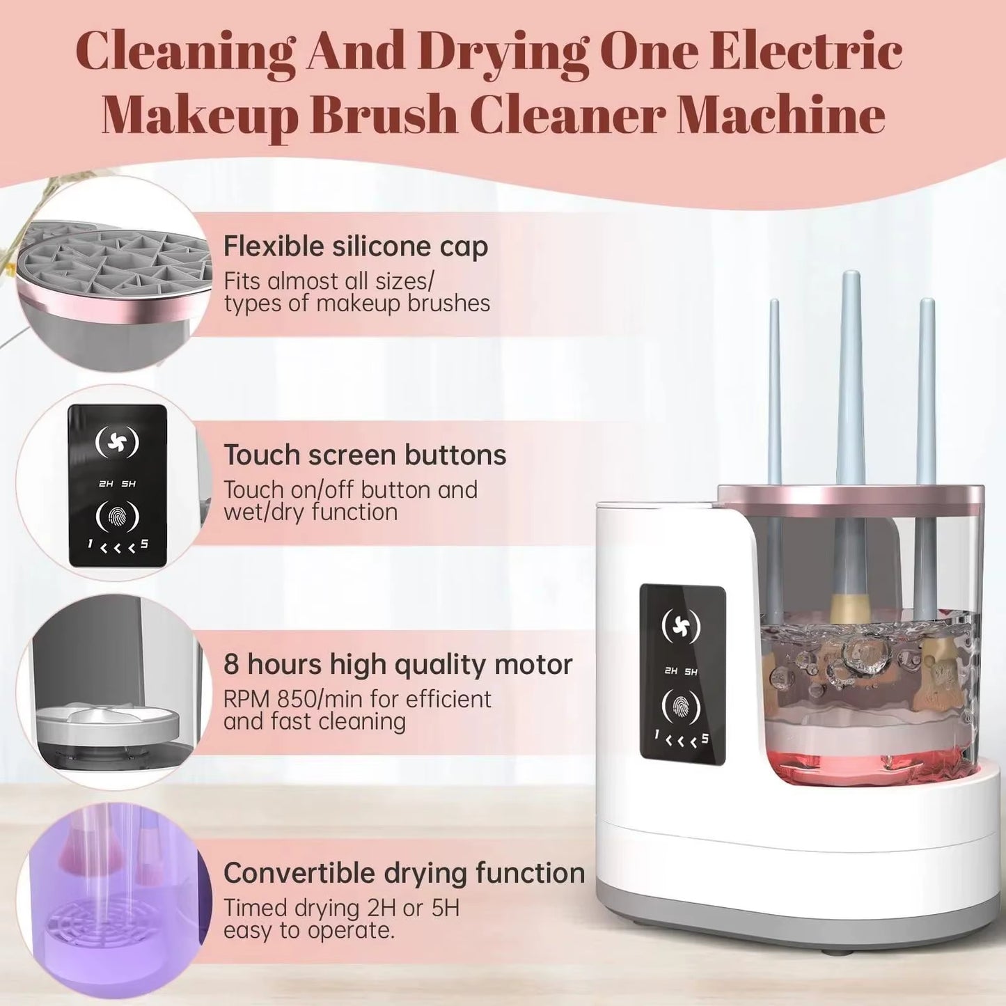 MAKEUP BRUSH WASHER